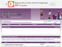 Tablet Screenshot of femforums.com